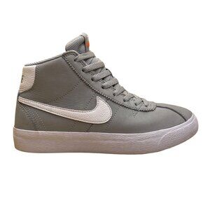 Nike SB Women’s Gray Leather High Top Lace-Up Skateboarding Sneakers Size 7
